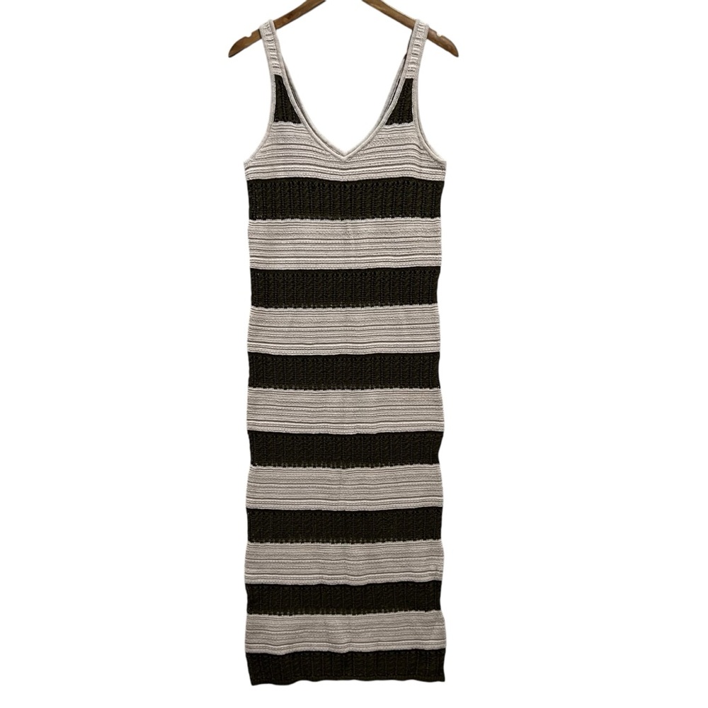 Splendid Striped Knit Maxi Dress S Coastal Chic Quiet Luxury